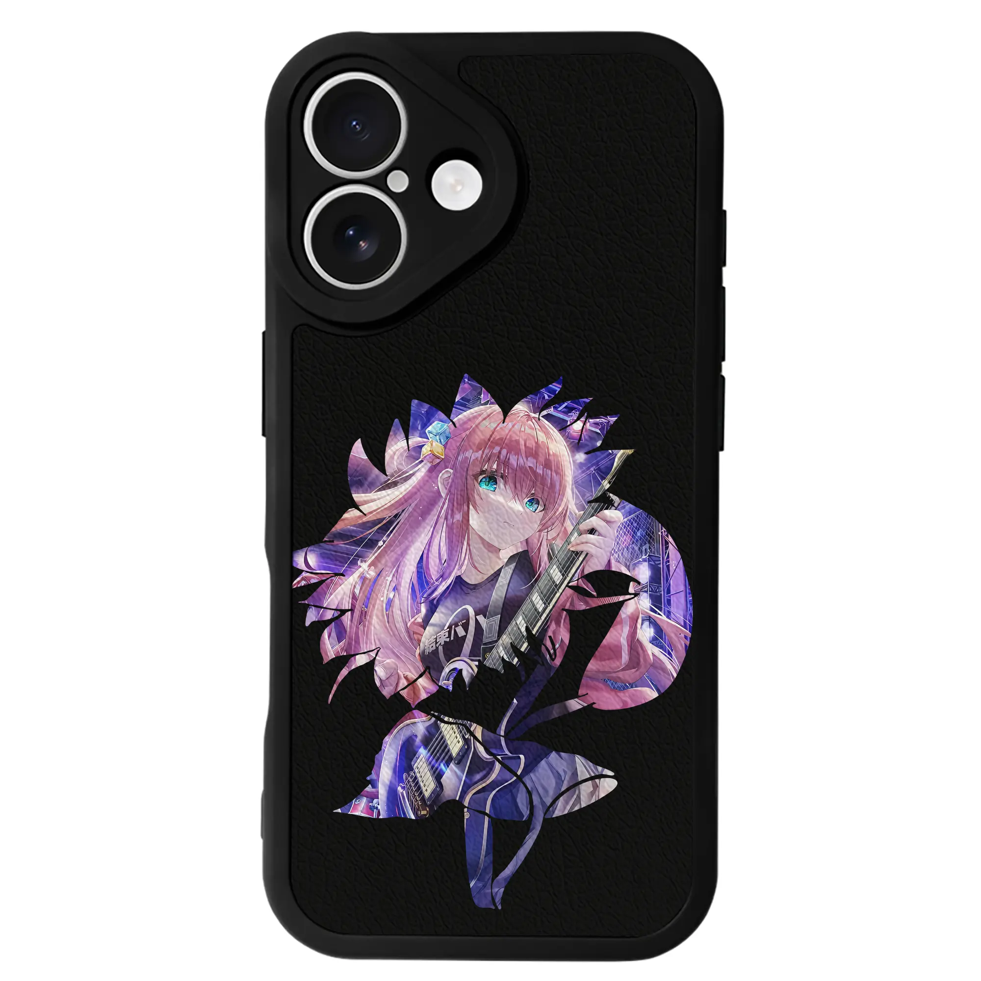 ぼっちざろっく！ グッズ,後藤ひとり - IPhone 16シリーズ対応 ・ シリコンスマホケース ・ レザー調 ・ 高精度フィット ・ 耐衝撃 ・ ワイヤレス充電対応 ・ 精密カット